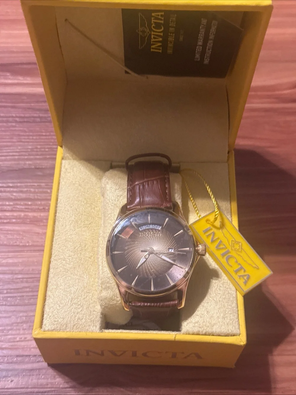 Invicta Vintage (Model 24402) Brown Leather Band